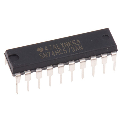 Texas Instruments SN74HC573AN 8bit-Bit Latch, Transparent D Type, 3 State, 20-Pin PDIP