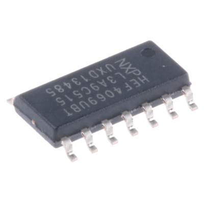 Nexperia HEF4069UBT,652 Hex Inverter, 14-Pin SOIC