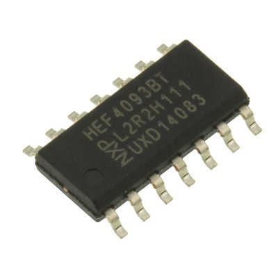 Nexperia HEF4093BT,652, Quad 2-Input NANDSchmitt Trigger Logic Gate, 14-Pin SOIC