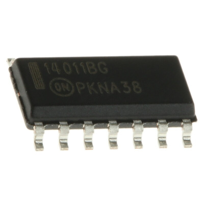 onsemi MC14011BDG, Quad 2-Input NAND Logic Gate, 14-Pin SOIC