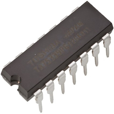 Toshiba TC74HC132AP(F), Quad 2-Input NANDSchmitt Trigger Logic Gate, 14-Pin PDIP