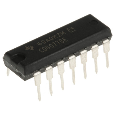 Texas Instruments CD4077BE, Quad 2-Input XNOR Logic Gate, 14-Pin PDIP