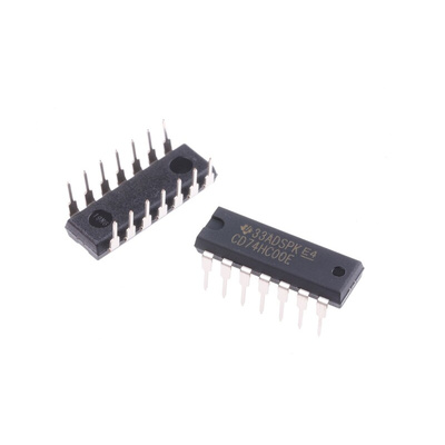 Texas Instruments CD74HC00E, Quad 2-Input NAND Logic Gate, 14-Pin PDIP