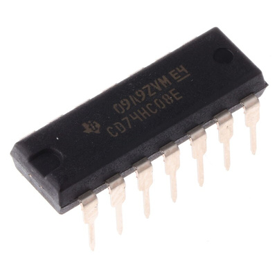 Texas Instruments CD74HC08E, Quad 2-Input AND Logic Gate, 14-Pin PDIP