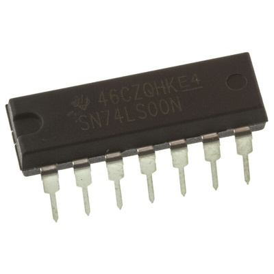 Texas Instruments SN74LS00N, Quad 2-Input NAND Logic Gate, 14-Pin PDIP