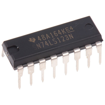Texas Instruments SN74LS123N, Dual Monostable Multivibrator 8mA, 16-Pin PDIP