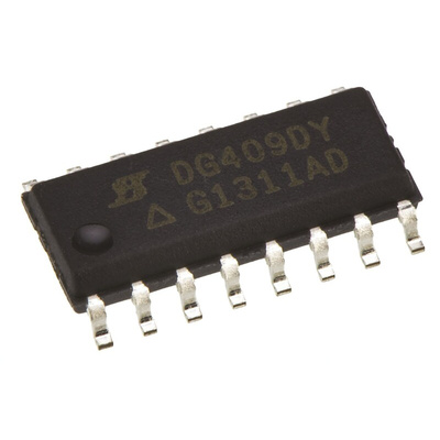 Vishay DG441LEDY-GE3 Analogue Switch Quad SPST 3 to 16 V, 16-Pin SOIC