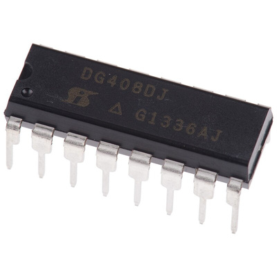 Vishay DG408DJ-E3 Analogue Switch Single 8:1 15 V, 18 V, 24 V, 28 V, 16-Pin PDIP