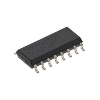 Texas Instruments CD4051BM Multiplexer/Demultiplexer Single 8:1 12 V, 15 V, 18 V, 5 V, 9 V, 16-Pin SOIC