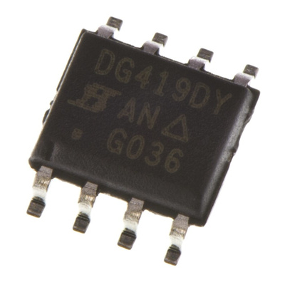 Vishay DG419DY-T1-E3 Analogue Switch Single SPDT 15 V, 18 V, 24 V, 28 V, 8-Pin SOIC