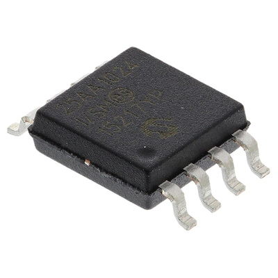 Microchip 25AA1024-I/SM, 1Mbit Serial EEPROM Memory, 250ns 8-Pin SOIJ Serial-SPI