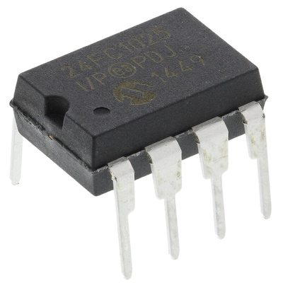 Microchip 24FC1025-I/P, 1Mbit Serial EEPROM Memory, 400ns 8-Pin PDIP Serial-I2C