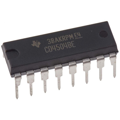Texas Instruments CD4504BE, Voltage Level Shifter Voltage Level Shifter CMOS, TTL to CMOS, 16-Pin PDIP