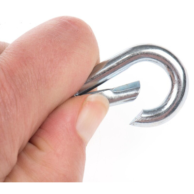 RS PRO Zinc Plated Steel Swivel Spring Hook