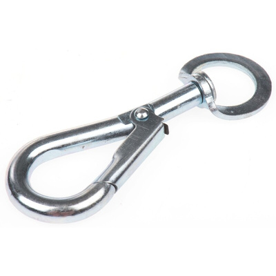 RS PRO Zinc Plated Steel Swivel Spring Hook