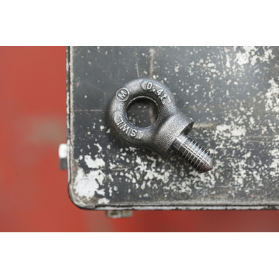 RS PRO Carbon Steel Eye Bolt, M12 Thread, 18mm Thread Length, 15mm Internal Eye Diameter, 33mm Outer Eye Diameter, 0.4t