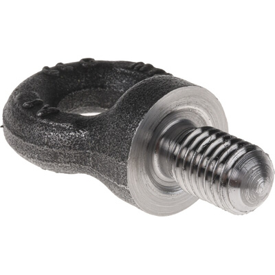 RS PRO Carbon Steel Eye Bolt, M12 Thread, 18mm Thread Length, 15mm Internal Eye Diameter, 33mm Outer Eye Diameter, 0.4t