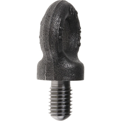 RS PRO Carbon Steel Eye Bolt, M12 Thread, 18mm Thread Length, 15mm Internal Eye Diameter, 33mm Outer Eye Diameter, 0.4t