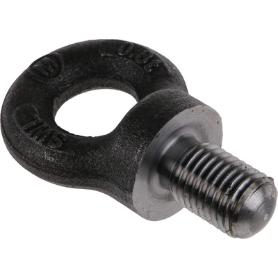 RS PRO Carbon Steel Eye Bolt, M16 Thread, 20mm Thread Length, 20mm Internal Eye Diameter, 44mm Outer Eye Diameter, 0.8t