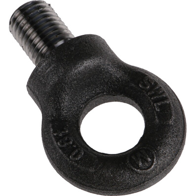 RS PRO Carbon Steel Eye Bolt, M16 Thread, 20mm Thread Length, 20mm Internal Eye Diameter, 44mm Outer Eye Diameter, 0.8t