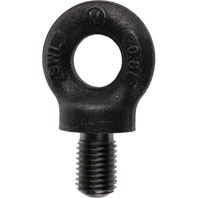 RS PRO Carbon Steel Eye Bolt, M16 Thread, 20mm Thread Length, 20mm Internal Eye Diameter, 44mm Outer Eye Diameter, 0.8t