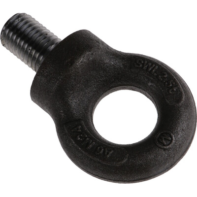 RS PRO Carbon Steel Eye Bolt, M24 Thread, 40mm Thread Length, 77mm Internal Eye Diameter, 77mm Outer Eye Diameter, 2.5t