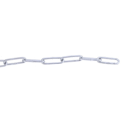 RS PRO Galvanised Steel Chain, 10m Length, 30 kg Lifting Load