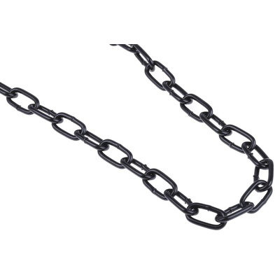 RS PRO Japanned Steel Chain, 10m Length, 37 kg Lifting Load