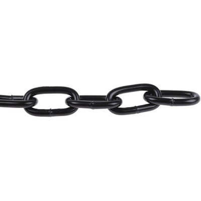 RS PRO Japanned Steel Chain, 10m Length, 150 kg Lifting Load