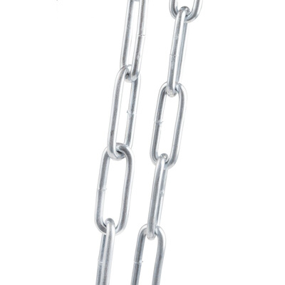 RS PRO Zinc Plated Steel Chain, 10m Length, 45 kg Lifting Load