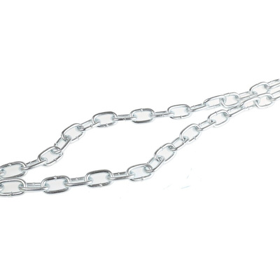RS PRO Zinc Plated Steel Chain, 10m Length, 100 kg Lifting Load