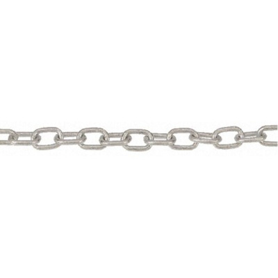 RS PRO Zinc Plated Steel Chain, 10m Length, 135 kg Lifting Load