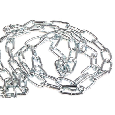 RS PRO Zinc Plated Steel Chain, 10m Length, 140 kg Lifting Load