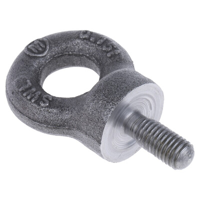RS PRO Carbon Steel Eye Bolt, M8 Thread, 18mm Thread Length, 15mm Internal Eye Diameter, 33mm Outer Eye Diameter, 0.15t