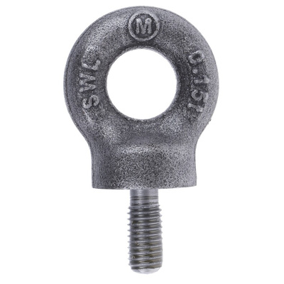 RS PRO Carbon Steel Eye Bolt, M8 Thread, 18mm Thread Length, 15mm Internal Eye Diameter, 33mm Outer Eye Diameter, 0.15t