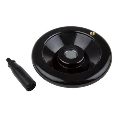 RS PRO Black Phenoplast Hand Wheel, 160mm