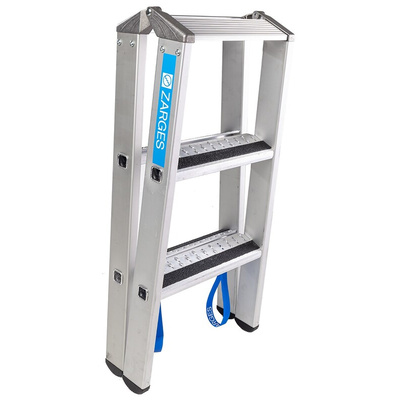 Zarges Aluminium 2 x 3 steps Step Ladder, 0.88m open length