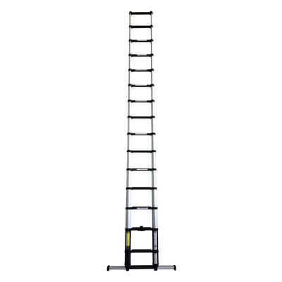 TUBESCA Telescopic Ladder Aluminium 15 steps 4.4m open length