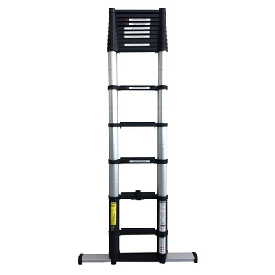 TUBESCA Telescopic Ladder Aluminium 15 steps 4.4m open length