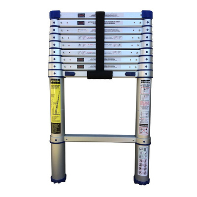 TUBESCA Telescopic Ladder Aluminium 10 steps 2.9m open length