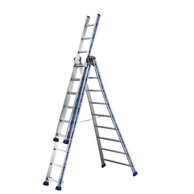 TUBESCA Aluminium Combination Ladder 9 steps 2.65m open length
