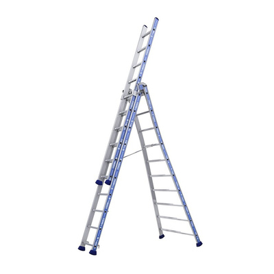 TUBESCA Aluminium Combination Ladder 10 steps 2.93m open length