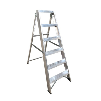 RS PRO Aluminium 6 steps Step Ladder, 1.26m open length