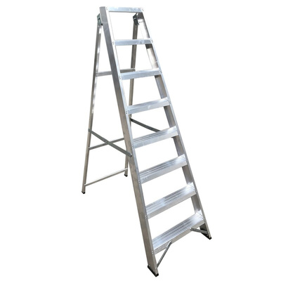 RS PRO Aluminium 8 steps Step Ladder, 1.7m open length