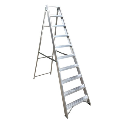RS PRO Aluminium 10 steps Step Ladder, 2.170m open length