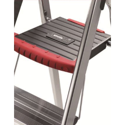 RS PRO Aluminium 3 steps Step Ladder, 0.616m platform height, 1.244m open length