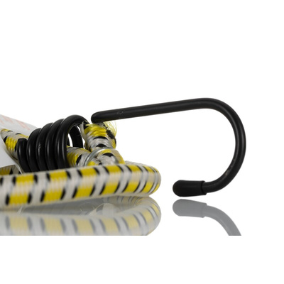 RS PRO 2 Hooks Bungee Cord, 18in Long, 8 mm Diameter
