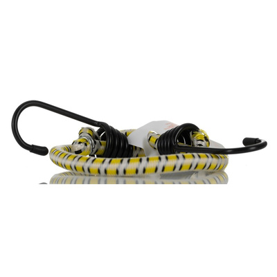 RS PRO 2 Hooks Bungee Cord, 18in Long, 8 mm Diameter
