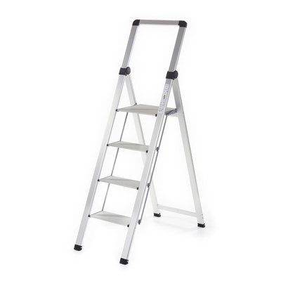 RS PRO 4 Tread Aluminium Steps 1510mm Platform Height, Silver