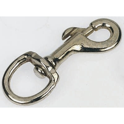 RS PRO Nickel Plated Steel Swivel Spring Hook